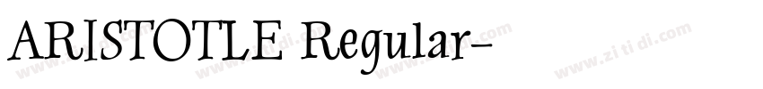 ARISTOTLE Regular字体转换